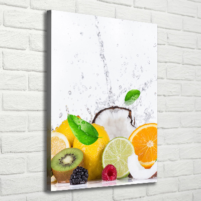 Quadro foto su tela verticale Frutta