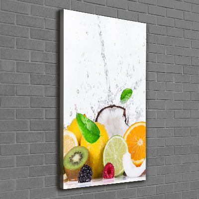 Quadro foto su tela verticale Frutta