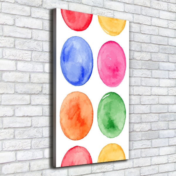 Stampa quadro su tela verticale Cerchi colorati
