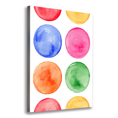 Stampa quadro su tela verticale Cerchi colorati