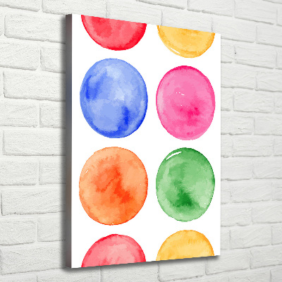 Stampa quadro su tela verticale Cerchi colorati