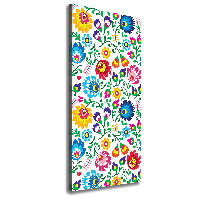 Stampa quadro su tela verticale Modello etnico