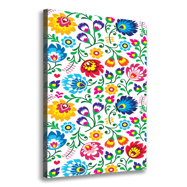 Stampa quadro su tela verticale Modello etnico