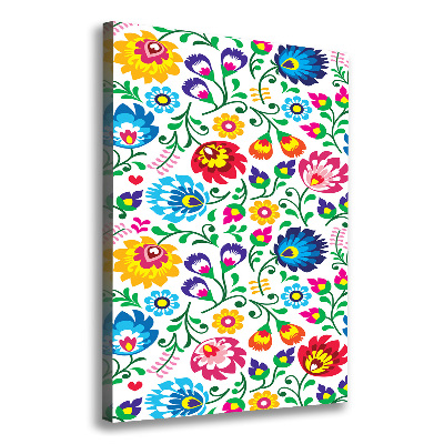 Stampa quadro su tela verticale Modello etnico