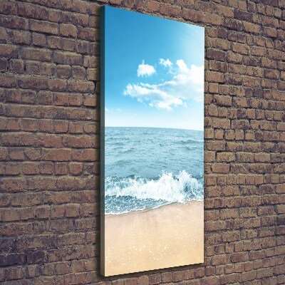 Quadro foto su tela verticale Spiaggia e mare