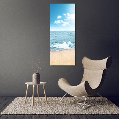Quadro foto su tela verticale Spiaggia e mare