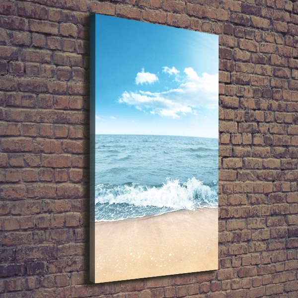 Quadro foto su tela verticale Spiaggia e mare