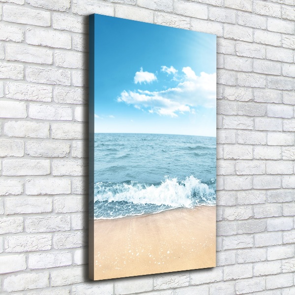 Quadro foto su tela verticale Spiaggia e mare