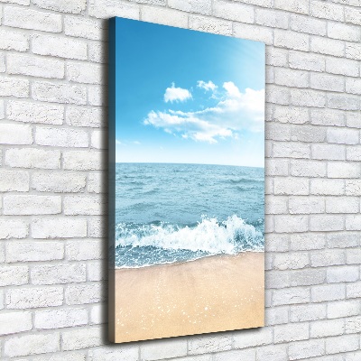 Quadro foto su tela verticale Spiaggia e mare