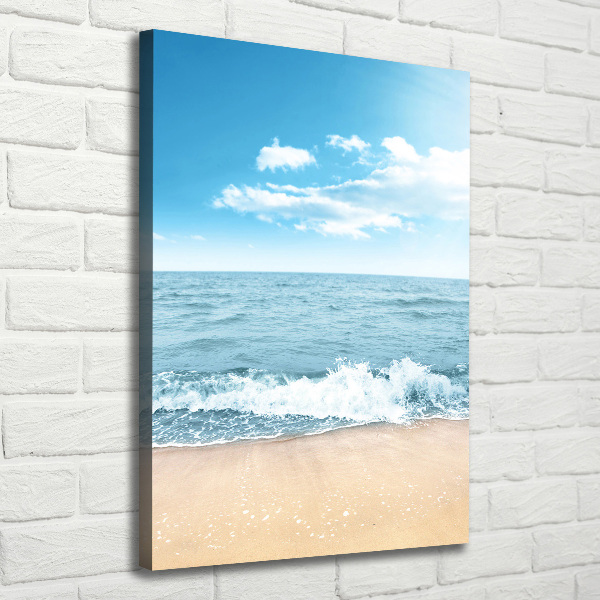Quadro foto su tela verticale Spiaggia e mare