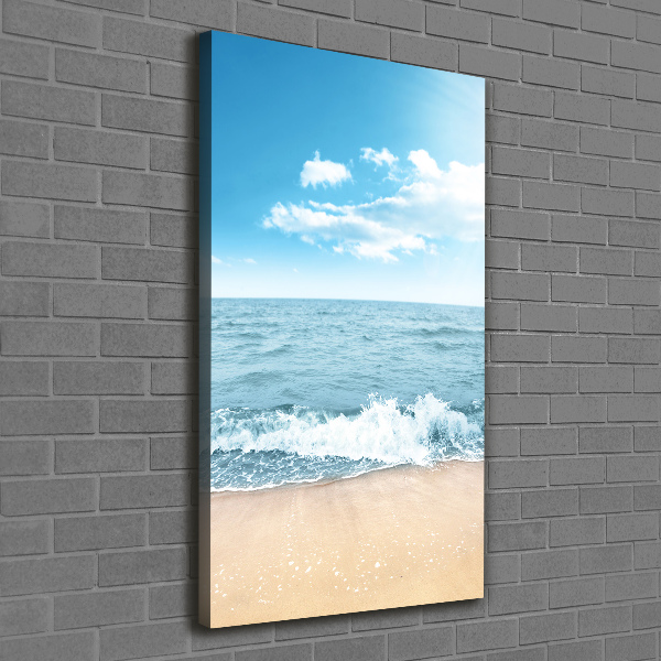 Quadro foto su tela verticale Spiaggia e mare