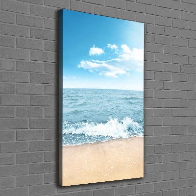 Quadro foto su tela verticale Spiaggia e mare