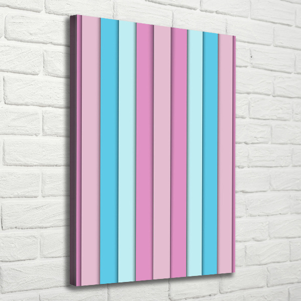 Quadro su tela canvas verticale Strisce colorate