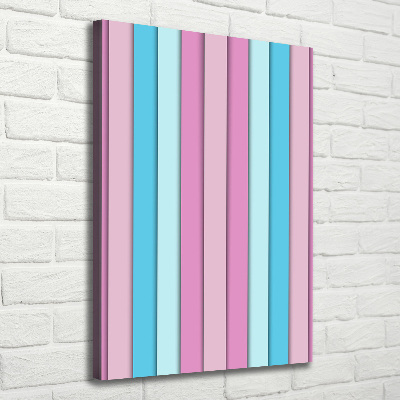 Quadro su tela canvas verticale Strisce colorate