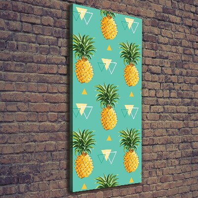 Stampa quadro su tela verticale Ananas