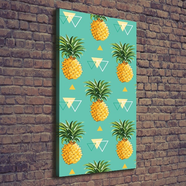 Stampa quadro su tela verticale Ananas
