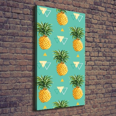 Stampa quadro su tela verticale Ananas