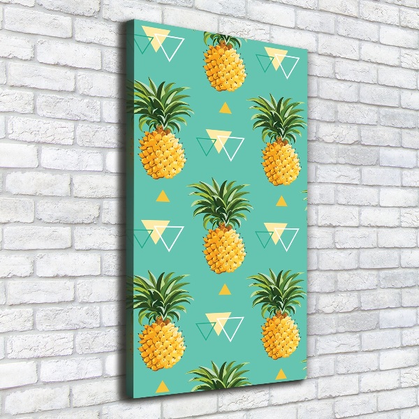 Stampa quadro su tela verticale Ananas
