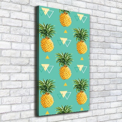 Stampa quadro su tela verticale Ananas