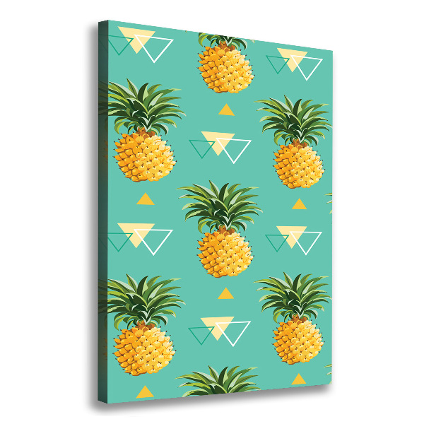 Stampa quadro su tela verticale Ananas