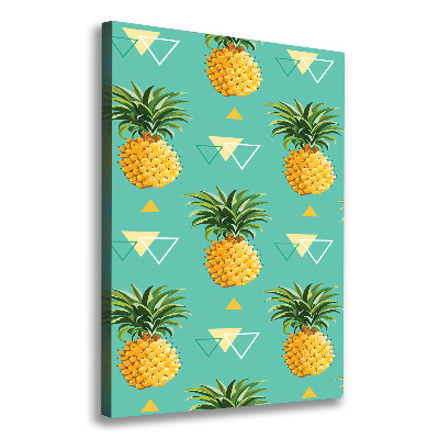 Stampa quadro su tela verticale Ananas
