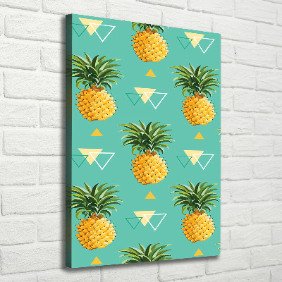 Stampa quadro su tela verticale Ananas