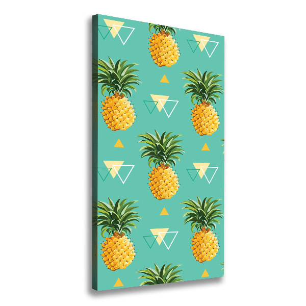 Stampa quadro su tela verticale Ananas