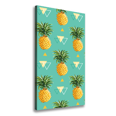 Stampa quadro su tela verticale Ananas