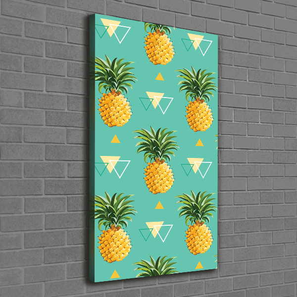 Stampa quadro su tela verticale Ananas