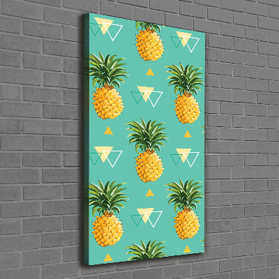 Stampa quadro su tela verticale Ananas