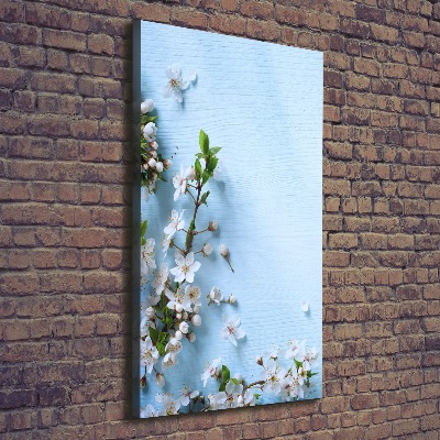 Quadro foto su tela verticale Fiori di ciliegio