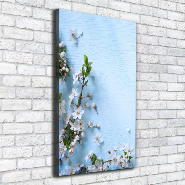 Quadro foto su tela verticale Fiori di ciliegio