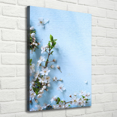 Quadro foto su tela verticale Fiori di ciliegio