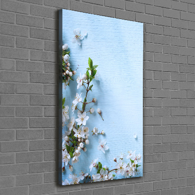 Quadro foto su tela verticale Fiori di ciliegio