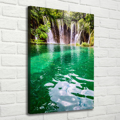 Stampa quadro su tela verticale Laghi di Plitvice