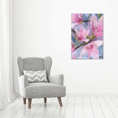 Quadro foto su tela verticale Magnolia