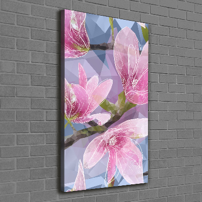 Quadro foto su tela verticale Magnolia