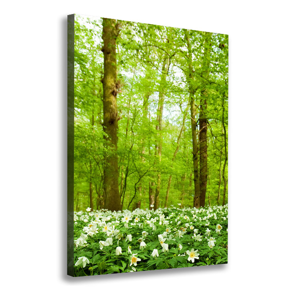 Quadro su tela canvas verticale Fiori nella foresta