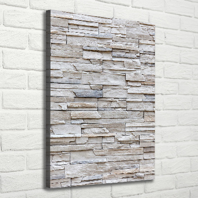 Quadro su tela canvas verticale Muro di pietra