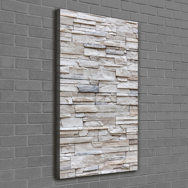 Quadro su tela canvas verticale Muro di pietra