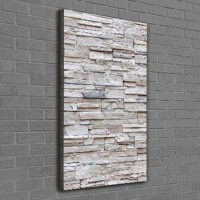 Quadro su tela canvas verticale Muro di pietra