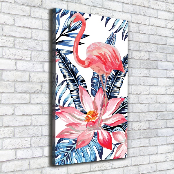 Quadro su tela canvas verticale Fiori hawaiani