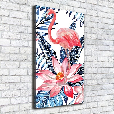Quadro su tela canvas verticale Fiori hawaiani
