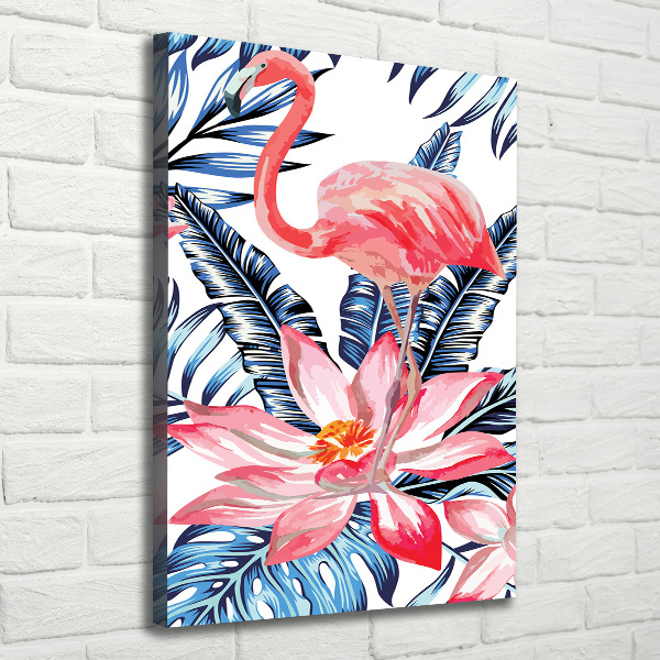 Quadro su tela canvas verticale Fiori hawaiani