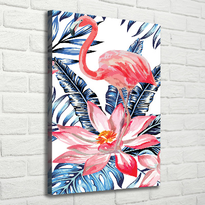 Quadro su tela canvas verticale Fiori hawaiani