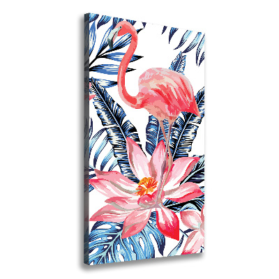 Quadro su tela canvas verticale Fiori hawaiani