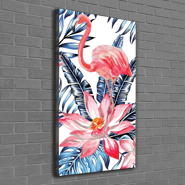 Quadro su tela canvas verticale Fiori hawaiani