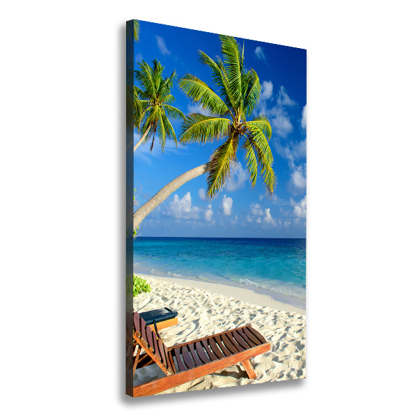 Quadro su tela canvas verticale Spiaggia tropicale