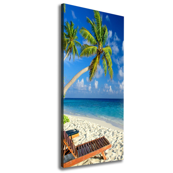 Quadro su tela canvas verticale Spiaggia tropicale
