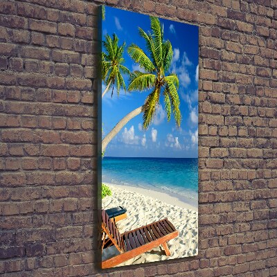 Quadro su tela canvas verticale Spiaggia tropicale